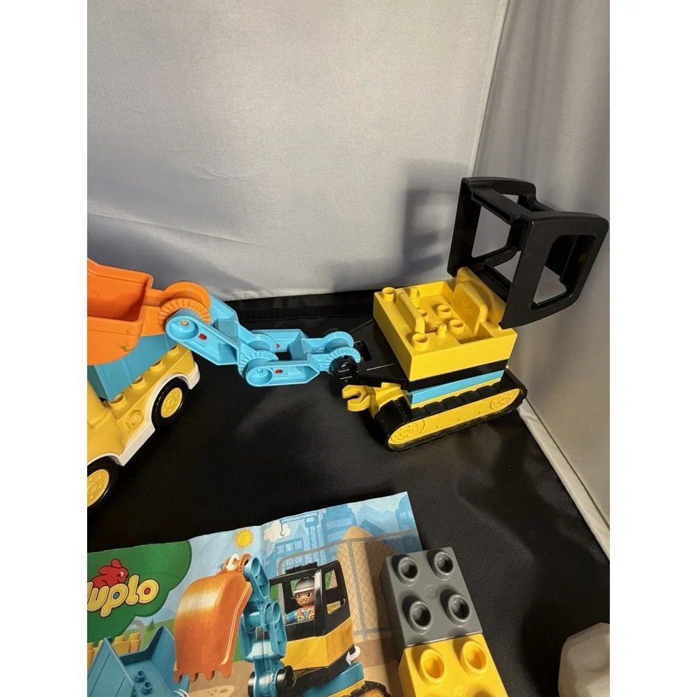 LEGO DUPLO 10931 Truck & Tracked Excavator Construction Set Incomplete